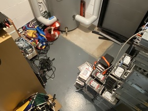 The serverroom is a bit .. messy