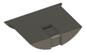 Design for a cable holder, Fusion 360