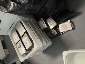 Many of the hard drives are from 2004-2008, and only 1TB or 2TB -- I'm going to destroy these