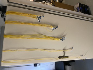 I sorted all of the SMF patch cables in lengths, from 50cm, 1m, 1.5m, 2m, 2.5m and 3m in length