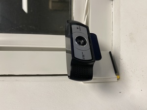 The 3D printed part of the webcam hinge, this thing is not going to be falling down any time soon!