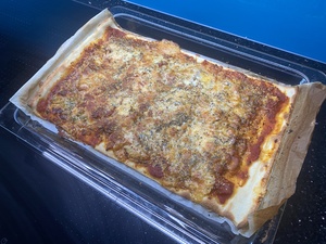 The pizza quattro formaggio that I messed up. Still ate it though!