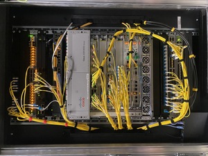 I finish the evening at datacenter #2, my favorite one at AS25091, with the other Arista switch and a very loaded ASR9006.