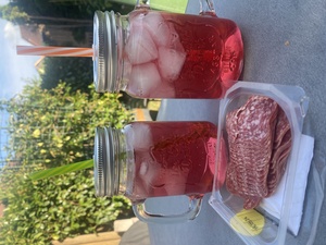 The Gin and Tonic, with salami, was lovely today