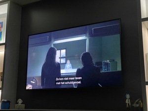 We watch Coppers, a belgian crimescene investigation series. It's OK, so far!