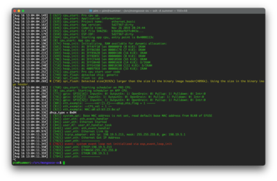 The WT32-ETH01 modules come pre-flashed with a working ESP-IDF firmware. I'm reflashing them with a Mongoose OS app though, more on that later!