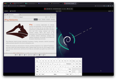 A screenshot of Summer's desktop as seen in a web browser, using Sipeed's NanoKVM over IP