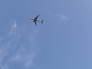 Outside in the yard, this plane flew directly overhead. Perhaps a missed approach from LSZH.