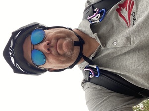 I bike home and snap a selfie. It does appear that I'm growing a second chin.