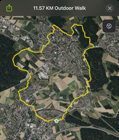 Our ring around Bassersdorf, 13km or so in total.