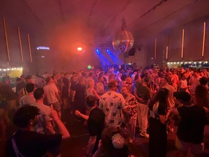 Marco Berto is spinning in the Dance Circus at Zurich Open Air 2024