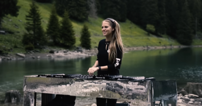 A screenshot of Nora en Pure playing at Armensee in Switzerland, a beautiful set from 2021.