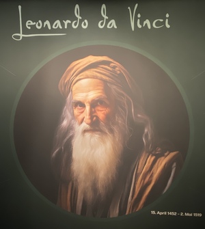 Leonardo da Vinci's life work exhibit in Maag Lichthalle in Zurich