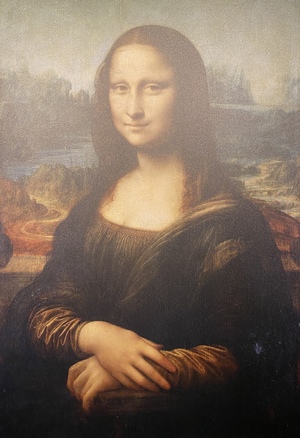 A Da Vinci exhibit is not complete without Mona Lisa (a replica, obviously)