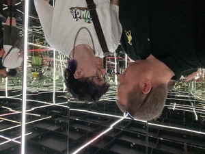 Quinn and I find each other in the infinity cube. Or did we?