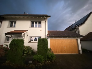 While walking home, the skies darkened and a lightning storm formed, which was quite the sight!