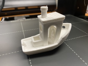 The (modified) Benchy is printed in 14 minutes instead of 60+ on my Prusa MK3. There's a bit of trickery going on, but the end result is actually really good!