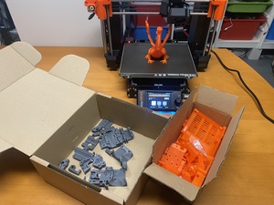 The printers have been productive, in the background, Adalinda is printing.