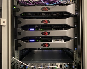 The Dell R730s in the IPng laboratory have vinyl badges - I didn't buy that Cameo v5 for nothing!