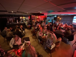 After dinner, the PubQuiz is the place to be - it's very competitive and the questions are in the theme 'Back to School'