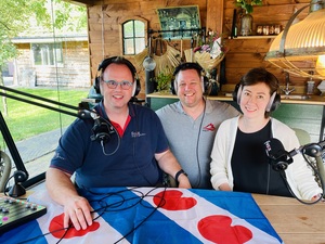 The recording in the Fusix studio with Niels and Yulia. Such fun talking to these guys!
