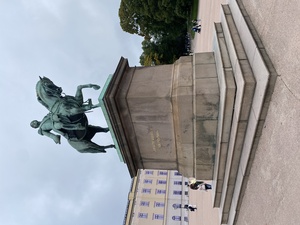 The Karl Johan-monument at the royal palace