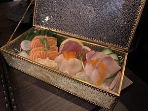The sashimi at Genji in Oslo, just around the corner from our Thon hotel.