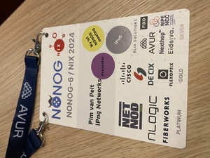 My NONOG badge this year, and I heard the 'my first time' was the most popular sticker!