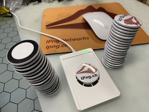 I am flashing 24 new pins with IPng articles; it's a pretty simple but repetitive process. I like those
