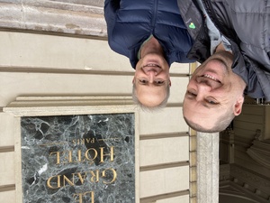 Selfie of Jerome Tollet and I in Paris, France. He walked me to the venue of FRnOG!