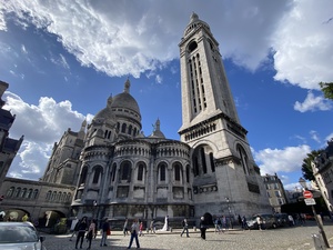 The north (back) side of Basilique du Sacré-Cœur de Montmartre in Paris, France.