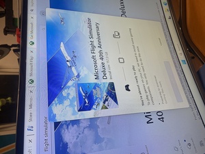 We are trying to install MS Flight Simulator as an alternative to X-Plane. Several hours later, we managed to pay MSFT the money for it.