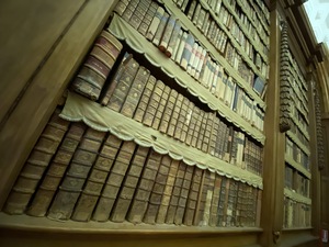 The books in the library attached to the national museum are in terrible shape, which is too bad