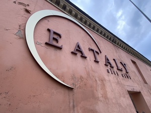 Welcome to Eataly, a punny name for an italian delicatessen shop; we scored a great meal here