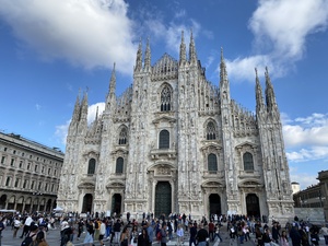 The Duomo di Milano, the cathedral in the heart of Milan, Italy