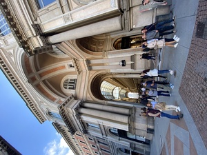 The Galleria Vittorio Emanuele II, just off the side of the Milan cathedral