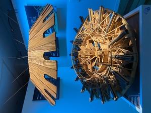 In the Leonardo da Vinci museum, many of his sketches exist as models to inspect.