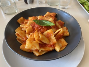 My pasta pomodoro at the Pasta Laboratory, a great tip from Marina!