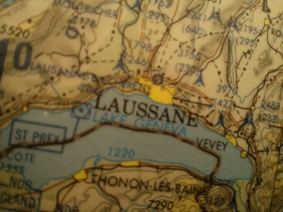 The map from Deltalis DK2 bunker with the misspelled Laussane