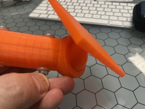 The printed object, using friction fit.