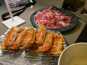 Our dinner is tapas and wine - a staple for us when in Barcelona