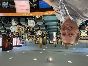 A selfie at the podium of the University of Tech, Barcelona, Catalunya.