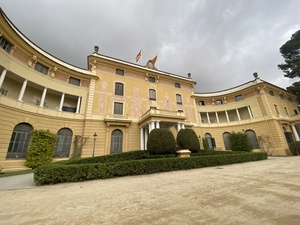 The Pedralbes Royal Palace in Pedralbes quarter of Barcelona, Catalunya.