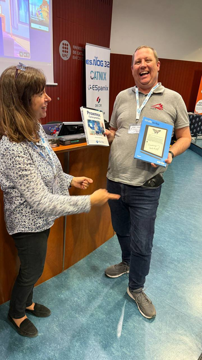 I am giggly because I did not expect to win a Spanish spoken kahoot!
