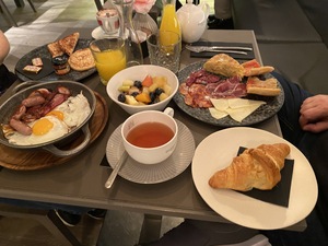 The breakfast spread at Upper Diagonal on Saturday morning - yummy!