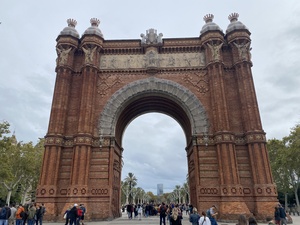 The Arc de Triomf in Barcelona, Catalonia